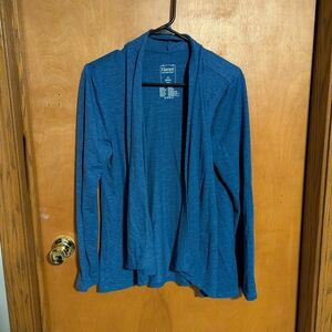 Hanes Vibrant Blue Open Cardigan